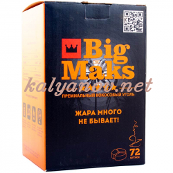 Уголь BigMaks Kaloud 1 кг d=48 мм 72 шт