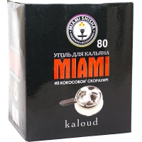 Уголь для кальяна Miami для Калауда 80 кубиков (Индонезия)
